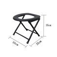 thumbnail image 2 of Portable Camping Toilet Seat Commodes Hiking Camping Chair Comfortable Multi-Uses Foldable, 2 of 9