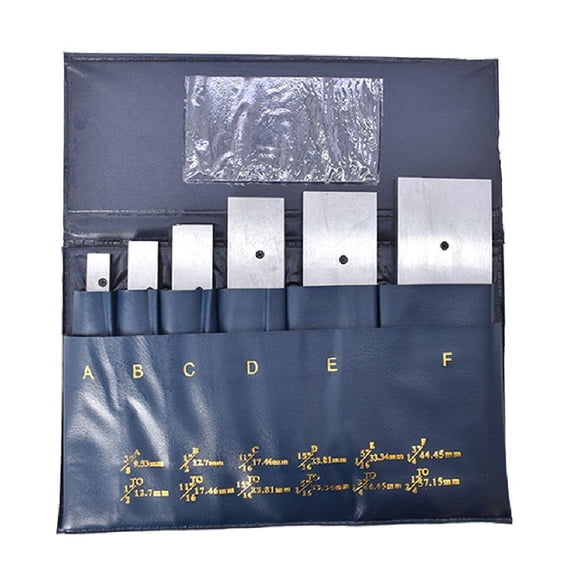 6Pcs Adjustable Parallel Blocks Set 3/8" to 2-1/4" Hardened Steel Precision Parallel Blocks Set 0.38"-2.25"