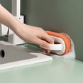 thumbnail image 2 of Jierger Sponge Kitchen Pot Brush with Handle, Reusable and Washable Eraser Cleaner for RustRemoval, SinkPot Dish Scrubber and Bathroom Decontamination Tool, 2 of 6