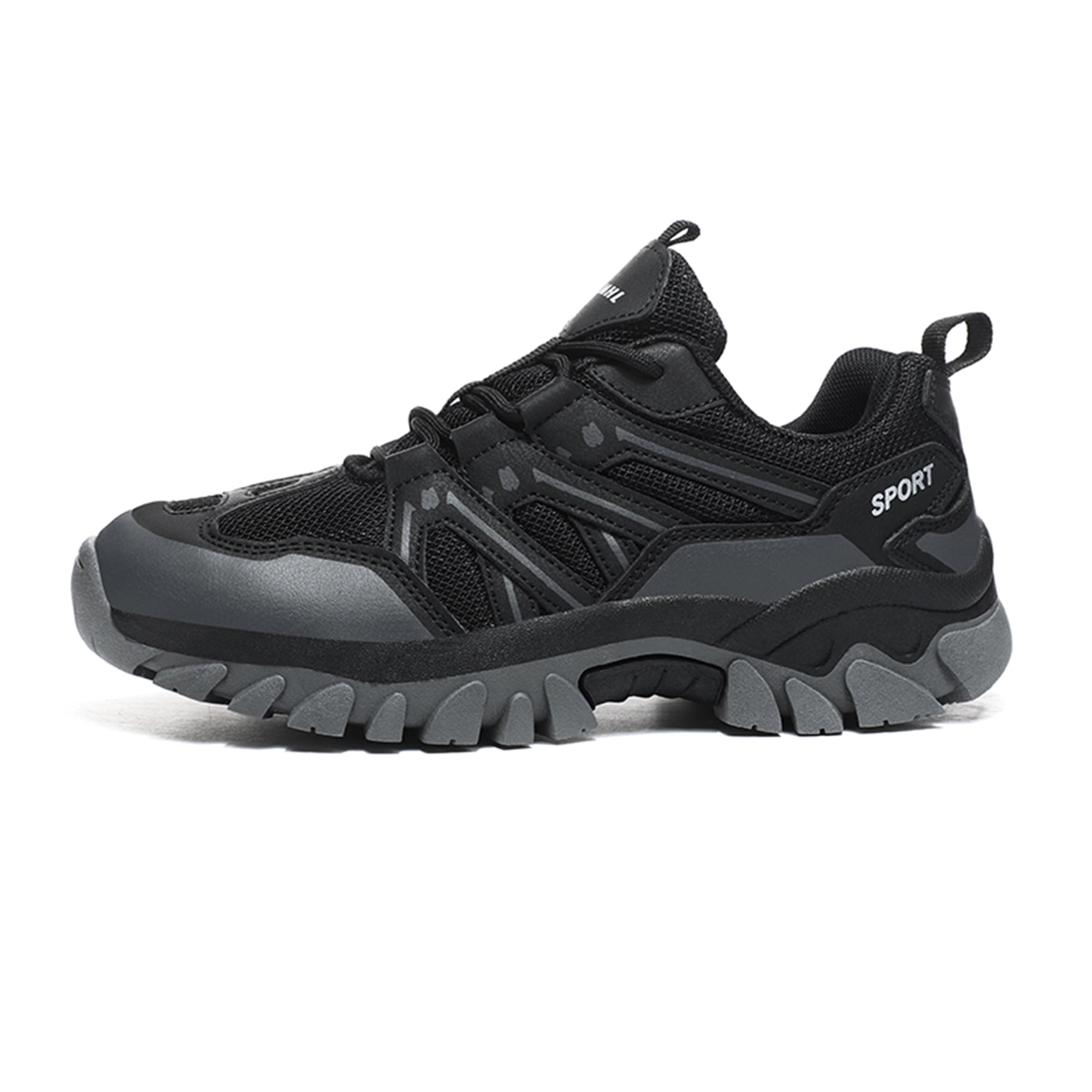 LASUDRAA Unisex Non-Slip Breathable Hiking Shoes for Men Women, Outdoor Trekking Trail Sneakers for Camping Walking