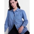 thumbnail image 5 of Scenario Women's and Women's Plus Chore Jacket with Long Puff Sleeves, Sizes XS-4X, 5 of 8