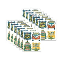 Eureka Adventurer Sticker Badges Stickers, 40 Per Pack, 12 Packs