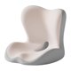 thumbnail image 2 of Cojín de respaldo de espuma viscoelástica para asiento, funda lavable para asientos largos, práctico cojín de asiento. Gris beige, 2 of 9