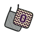 thumbnail image 2 of Carolines Treasures CJ1058-OPTHD Letter O Chevron Purple and Gold Pair of Pot Holders, 7.5HX7.5W, multicolor, 2 of 2
