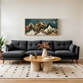 thumbnail image 3 of Large Mountain Canvas Wall Art Nature Forest Wall Decor Rustic Farmhouse Moon Landscape Framed Art Print For Living Room Bedroom Dining Room 20"X40", 3 of 10