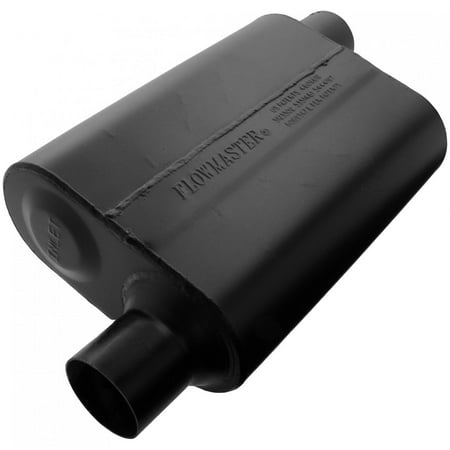 Flowmaster 942548 Super 44 Muffler - 2.50 Offset In / 2.50 Offset Out - Aggressive (Best Sounding Truck Muffler)