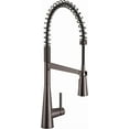 thumbnail image 4 of Moen 5925BLS Sleek Single Handle Pull Down Kitchen Faucet in Black Stainless Steel, 4 of 8