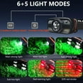 thumbnail image 2 of Headlamp Rechargeable, 2000 Lumen Ultra-Light LED Headlight with White & Red Light, Motion Sensor, 11 Modes, Waterproof, Adjustable Headband for Outdoor Camping, Hiking, Fishing (2-Pack), 2 of 6