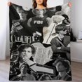 thumbnail image 4 of Soft and Comfortable Warm The Wool Blanket Fan Gift Suitable for Room Sofa Bed Car Lets Trip Camping Sofa Decoration Merch Fresh Love Stuff Blanket 40x50, 4 of 6