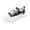 Black, variant on Platform Sneakers, Leather Casual Trainers, Lace Up Walking Shoes, Two Tone Fashion Footwear, Women's Platform Lace-Up Sneakers Two Tone Leather Casual Walking Shoes, White 5