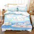 thumbnail image 1 of Sanrio Digital Printing HelloKitt Pudding Dog Cartoon Style Quilt Cover Bedding Three-piece Set Two-dimensional Home Furnishing WT, 1 of 5