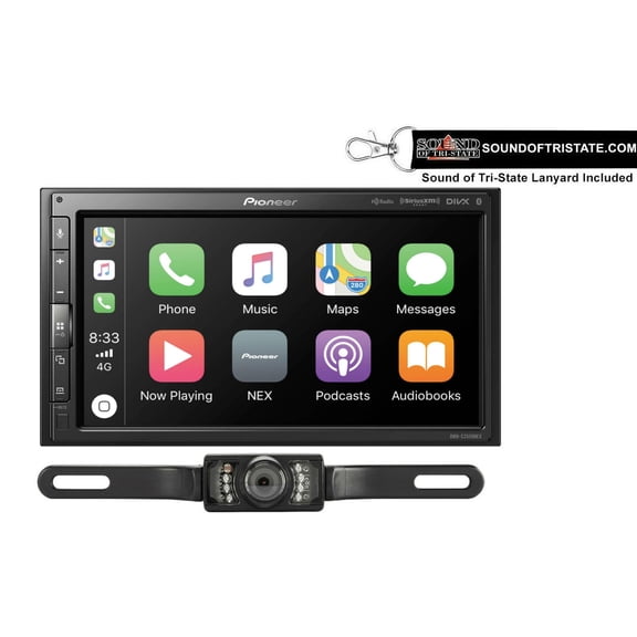 Pioneer DMH-C2550NEX 6.8" Digital Media Receiver   License Plate Rear Camera
