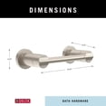 thumbnail image 6 of Nicoli (1-Pack) Toilet Paper Holder SpotShield Brushed Nickel Tissue Roll Holder for Bathroom Organization and Storage Pivoting Toilet Tissue Holder Wall Bathroom Accessories, 6 of 6