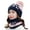 Pink, variant on 2Pcs/Set Beanie Hat Scarf Set Womens Pom Winter Warm Knit Hat Neck Scarves Snow Beanie for Women Winter Gift Set Girls Ladies