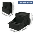 thumbnail image 5 of INFANZIA Car Seat Organizer, Backseat Van Organizer with Cup Holders for Car Front Passenger and Back Seat, Carseat Storages with Cooler Compartment for Kids and Adults for Toy, Snacks, Black, 5 of 9
