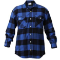thumbnail image 1 of Rothco Extra Heavyweight Buffalo Plaid Flannel Shirt -Blue, 1 of 2