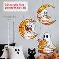 thumbnail image 4 of Halloween Ghost Acrylic Suncatcher Ornaments, Cute Book Moon Ghost Hanging Decor, Mild Spooky Halloween Graduation Window Mirror Pendant Gift, 4 of 6