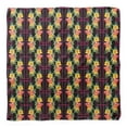 thumbnail image 4 of Bimba Black Geometric & Floral Pure Silk Printed Head Bandanas Summer Neck Wrap Scarf 40 x 40 Inches, 4 of 6