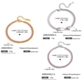 thumbnail image 5 of Stackable Heart Charm Link Chain Bracelet Customizable Length Trendy Accessory, 5 of 8