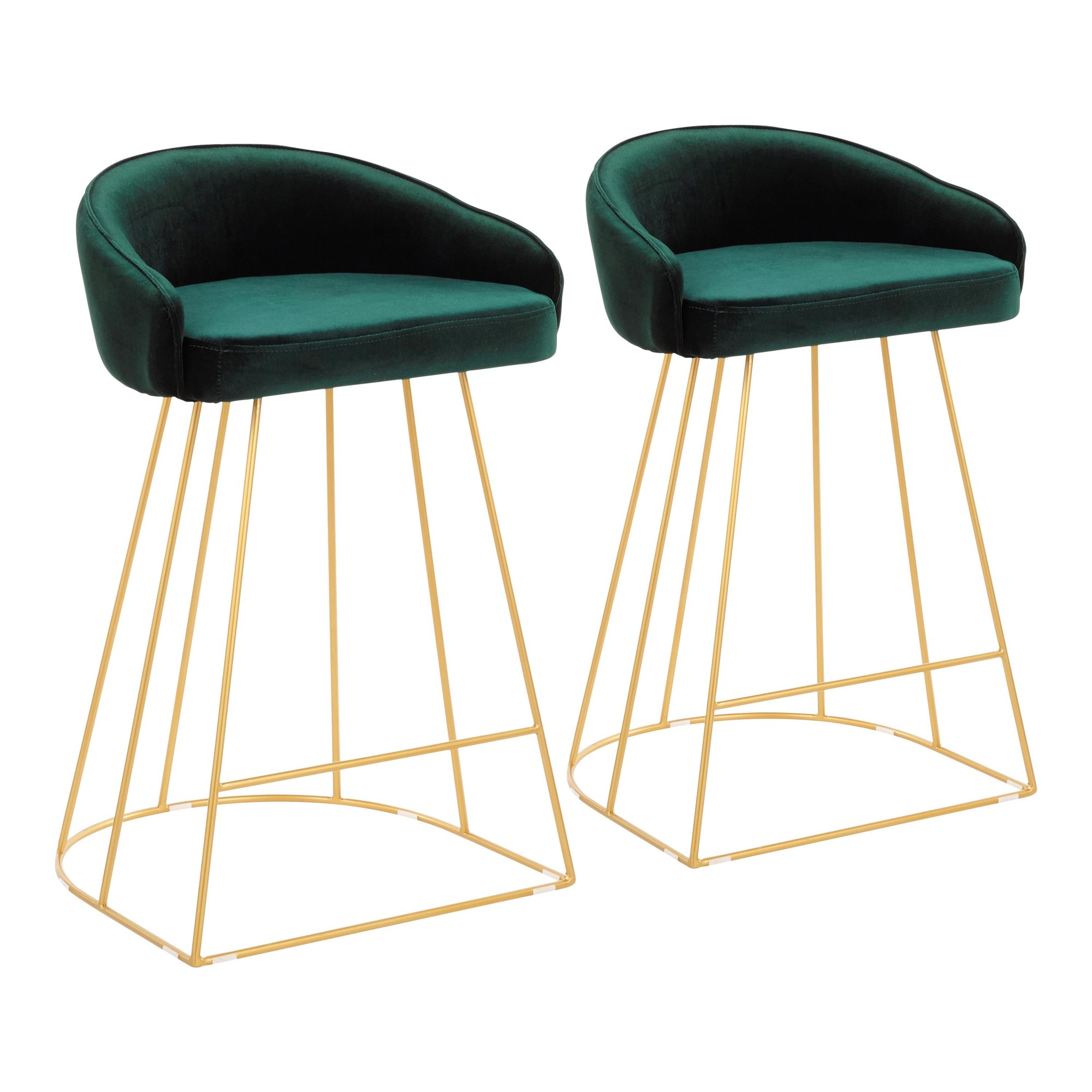 green gold bar stool