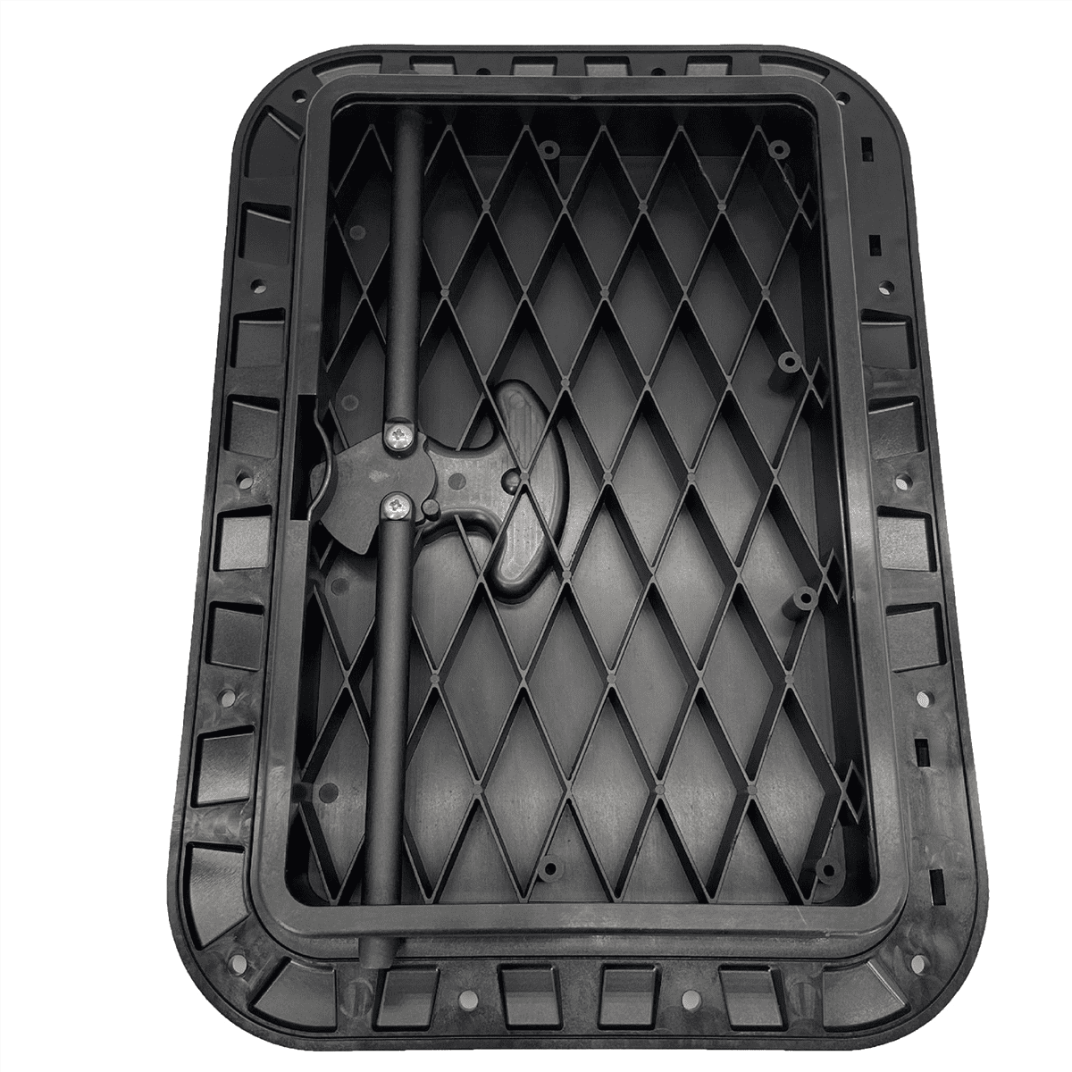 Marine Deck Plate Square Hatch Pull Out Handle Hatch for Boat Kayak Canoe Boat Parts Accessories