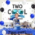 thumbnail image 3 of Two Cool 2nd Birthday Decorations, Two Cool Backdrop Banner Cake Topper Tablecloth for Boy 2 Years Old Birthday Decorations Two Cool Party Supplies, 3 of 6