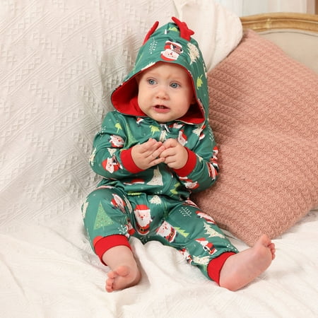 

Baby Christmas Prints Family Matching Long Sleeve Romper