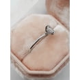 thumbnail image 3 of solitaire jewels 1.5CT Oval Halo Moissanite Engagement Ring For Women, 14K White Gold, 3 of 6
