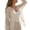 hgg262-Beige, variant on Women's Summer Cotton Linen Sun Protection Shirt Round Neck Long Sleeve Raglan Lightweight Blouse