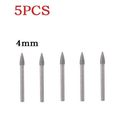 

5Pcs Diamond Triangle Burr Drill Bit Set For Carving Engraving Drilling 4-12Mm
