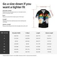 thumbnail image 5 of KLL Happy Pride Gnome Print Men's Shirt Short Sleeve Button Down Summer Cuba Beach Shirts- Small, 5 of 5