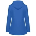 thumbnail image 4 of Women Plush Rain Outdoor Hooded Raincoat Windproof Jacket Coat, 4 of 6