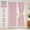 Baby Pink, variant on Pure White Patio Door Curtain Panel, French Door Drape for Side Door Window, 1 Panel, 25 x 40 Inches, Light Filtering Sheer Panel