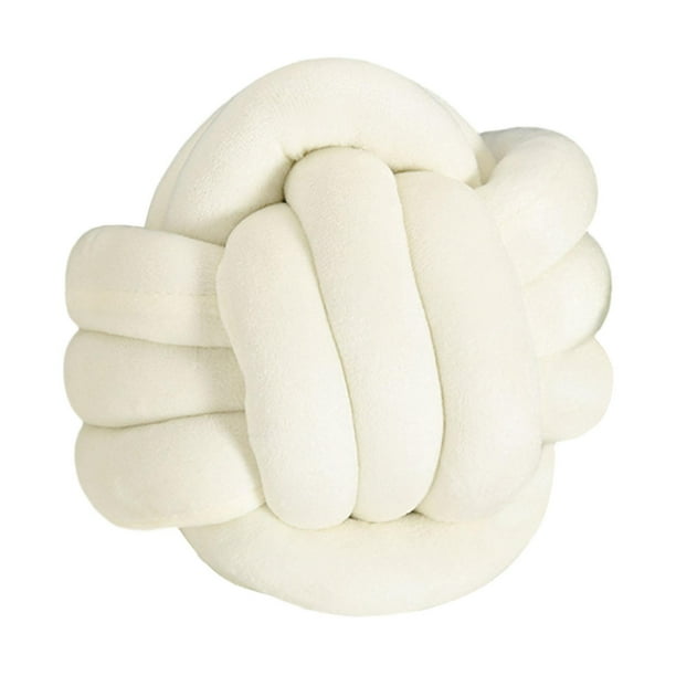 Almohada Anudada De Felpa Nórdica, Bola De Almohada De Nudo Grueso Para Cama, Silla, Sala De Estar