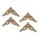 thumbnail image 2 of 4 calcomanías de madera tallada sin pintar, adornos decorativos, apliques de madera tallada para esquinas. 8cmx8cmx0.8cm, 2 of 9
