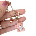 thumbnail image 1 of Practical Small Sturdy Flocking Bear Charm Accessory for Keychains Phones Decoration Portable Gifts for All Ages, 1 of 4