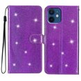 thumbnail image 1 of Compatible with iPhone 12 Sparkling Glitter Wallet Case with Card Pocket Flip Cover, 1 of 5