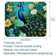 thumbnail image 5 of Peacock Square Mouse Pad, 8.3x9.8 Inch, Non-Slip Rubber Bottom, Printed Desk Mat for Office and Gaming, 5 of 6