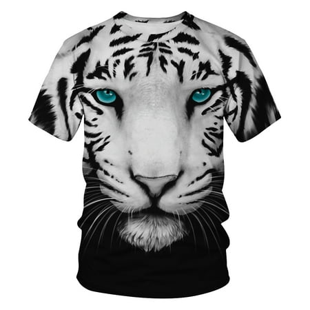 Unisex Stylish 3D Printed Graphic Short Sleeve T-Shirts for Women (Best Stylish Clothes For Men)