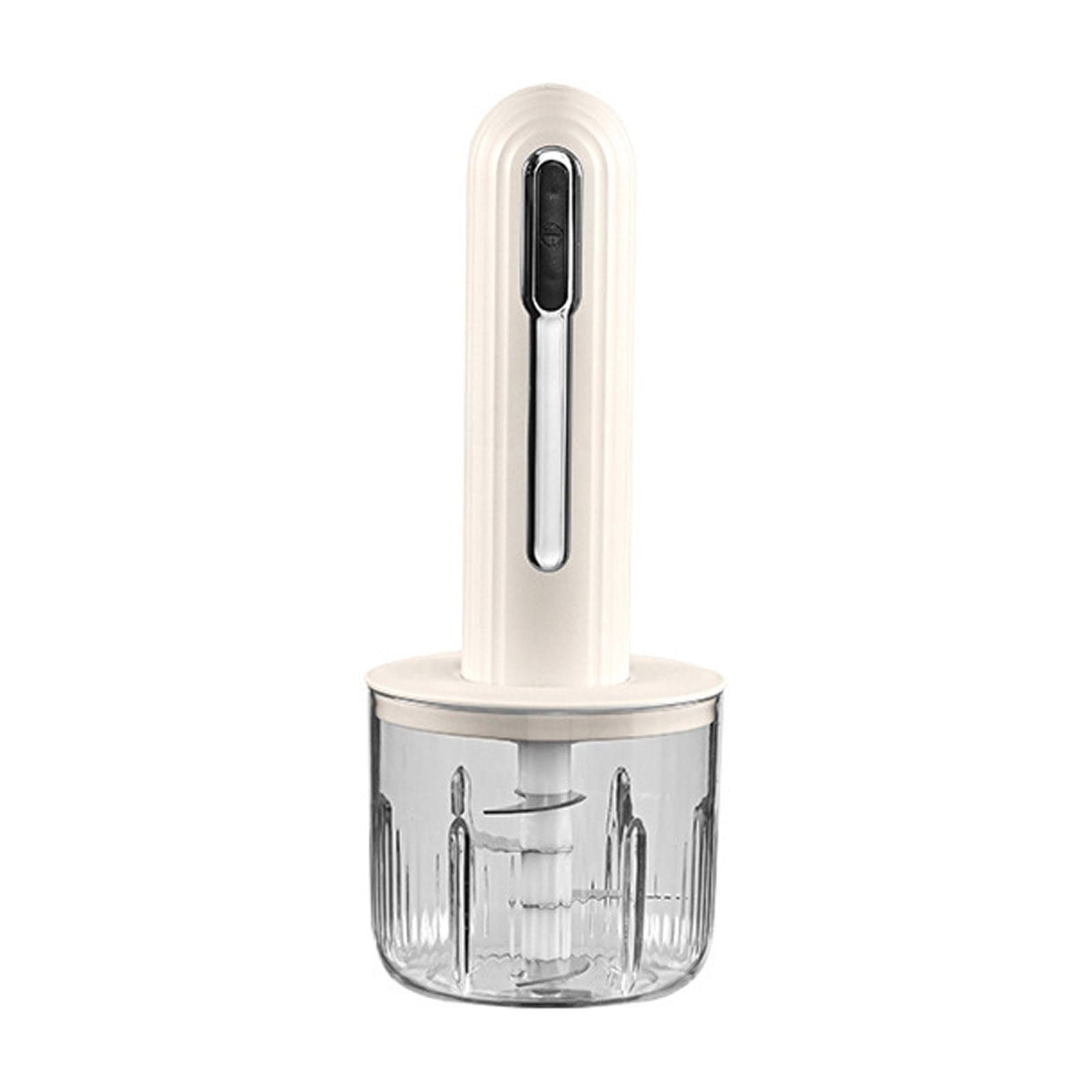 JingChun Small Cordless Food Processor Electric Vegetable Chopper,USB Rechargable Compact Meat Grinder with 2 Slicers for Baby Foods Kitchen,Mincing Pureeing Onion Garlic Chili & Spices