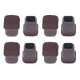 thumbnail image 2 of 8Pcs Chair Leg Cover, TPE Floor Protector With Felt Pad, Furniture Legs  Set Kit For Table, Stool, Brown, 2 of 8