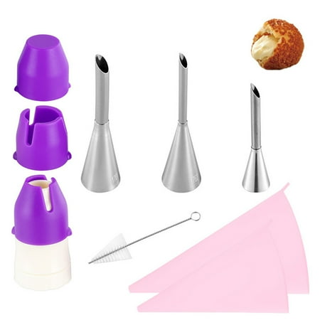 

SUNRI 9pcs Cake Decorating Kits Supplies Cake Icing Tips Nozzles Pastry Bags Coupler Adapter Baking Tool DIY Cupcakes Cookies
