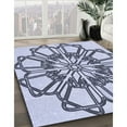 thumbnail image 3 of Ahgly Company Machine Washable Indoor Round Transitional Lavender Blue Area Rugs, 7' Round, 3 of 7