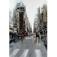 thumbnail image 2 of Kadmiri, Aziz 23x32 White Modern Wood Framed Museum Art Print Titled - La Ville, 2 of 4