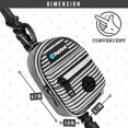thumbnail image 5 of PetAmi Dog Poop Bag Holder for Leash, Dog Pet Waste Bag Dispenser For Poop With Clip, Doggy Puppy Walking Accessories Travel Camping, Dog Treat Pouch Supplies Must Have With Dog Bag Roll, Stripe Black, 5 of 7