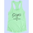 thumbnail image 3 of Glitter My Favourite Color Racerback Tank Women -Image by Shutterstock, Female XX-Large, 3 of 4