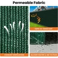 thumbnail image 5 of Windscreen Privacy Screen Fence Heavy Duty Fencing Mesh Shade Net Cover for Wall Garden Yard Backyard (6 ft x 50 ft, Green+Black Stripe), 5 of 8