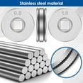 3Pcs Wire Feed Drive Roller, 0.6/0.8 0.8/1.0mm Stainless Steel Wire