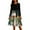Army Green, variant on Christmas Dresses for Women Women's Fashion Round Casual Slim Fit Christmas Print Large Swing Long Sleeve Dress for Holiday Party,Army Green,L