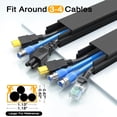 thumbnail image 3 of Cord Hider Delamu - Funda de pared para cables (4 m), color negro, 3 of 9